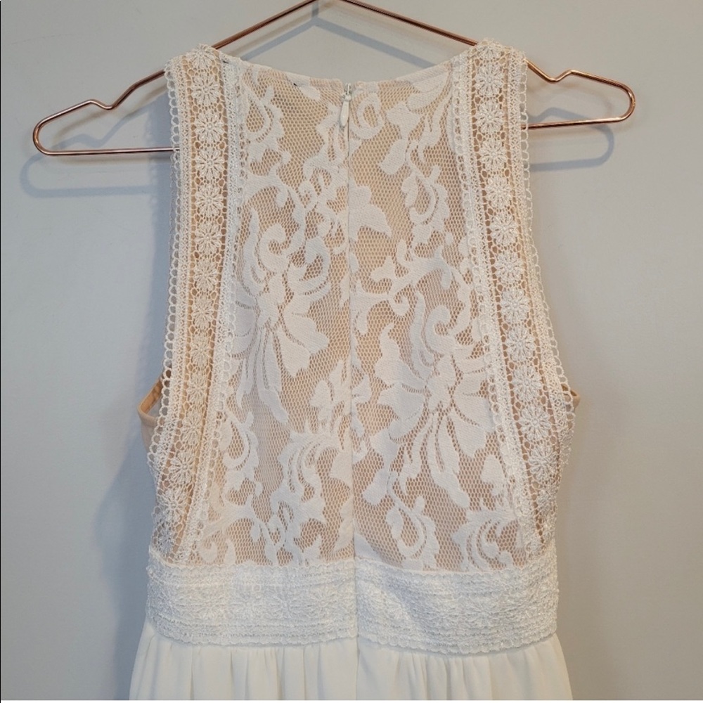 Lulu's Forever and Always White Maxi Dress Small - Picture 4 of 16